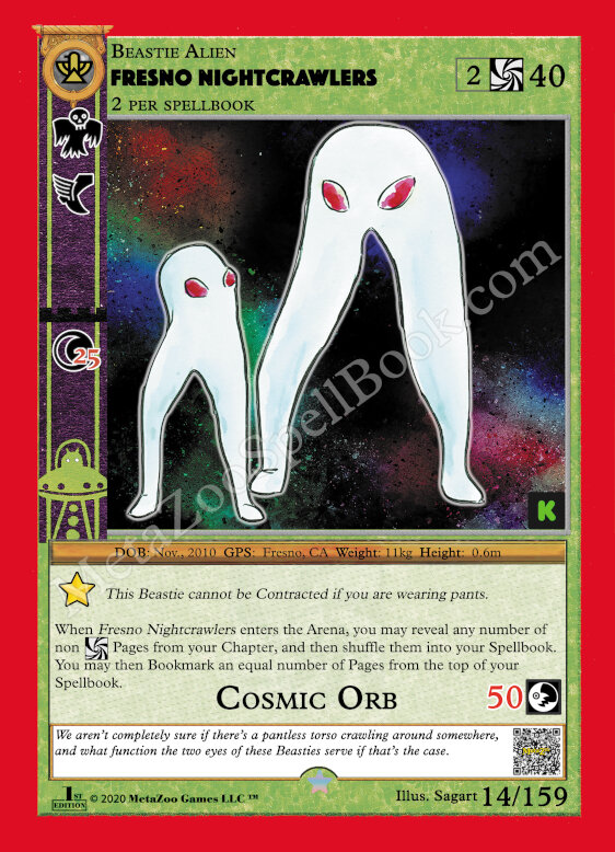 Fresno Nightcrawlers MetaZoo Card