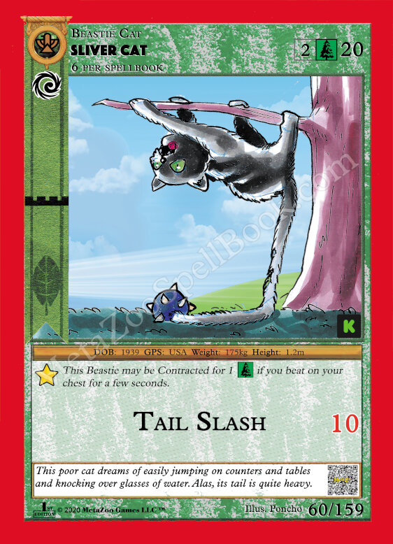 Sliver Cat MetaZoo Card