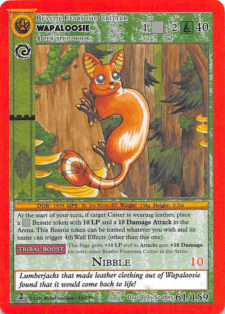 Wapaloosie MetaZoo Card