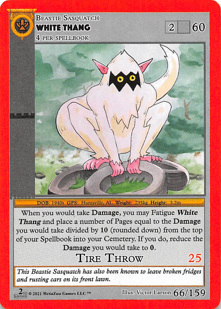 White Thang MetaZoo Card