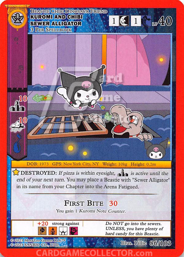 Kuromi and Chibi Sewer Alligator