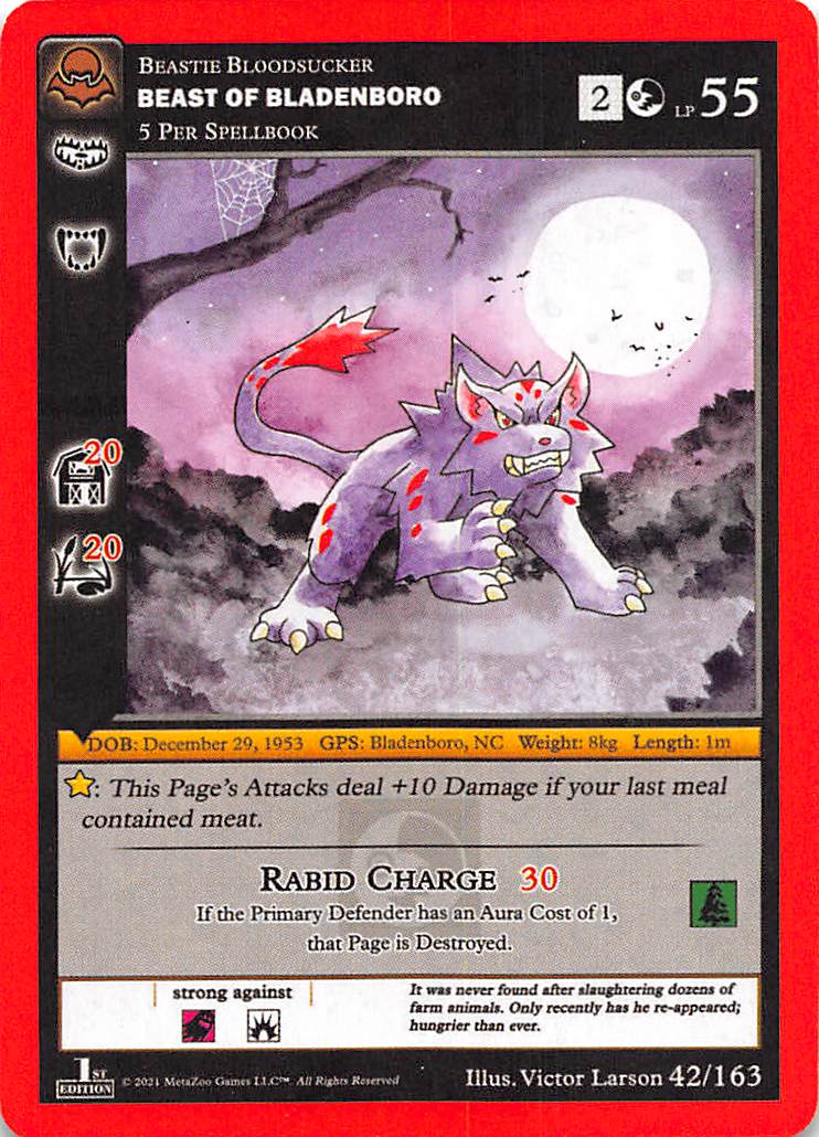 Beast of Bladenboro MetaZoo Card