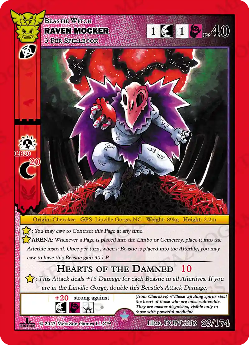 Raven Mocker MetaZoo Card