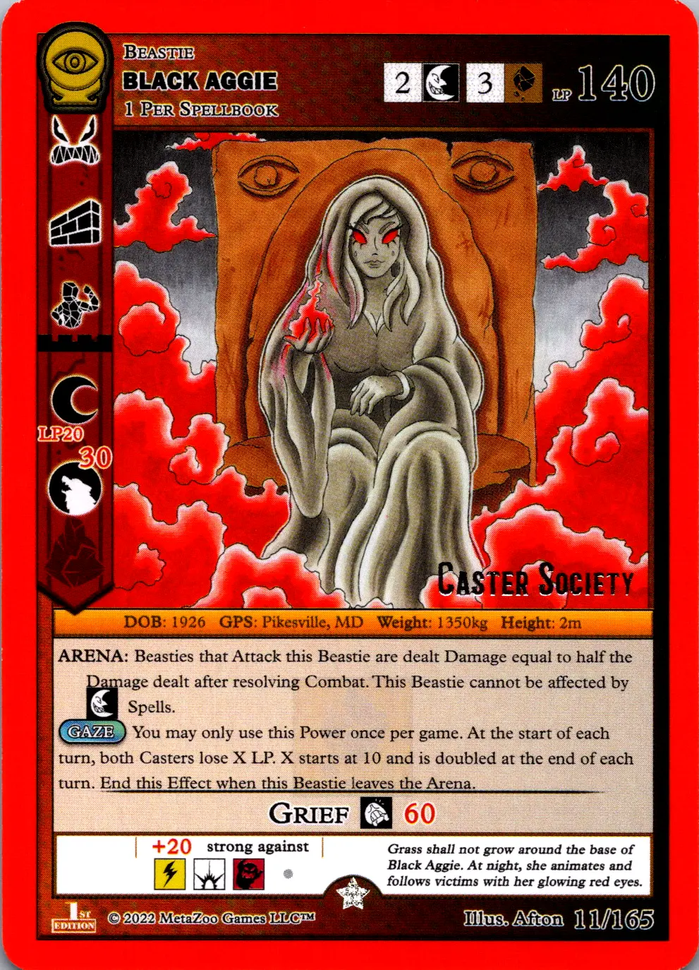 Black Aggie MetaZoo Card