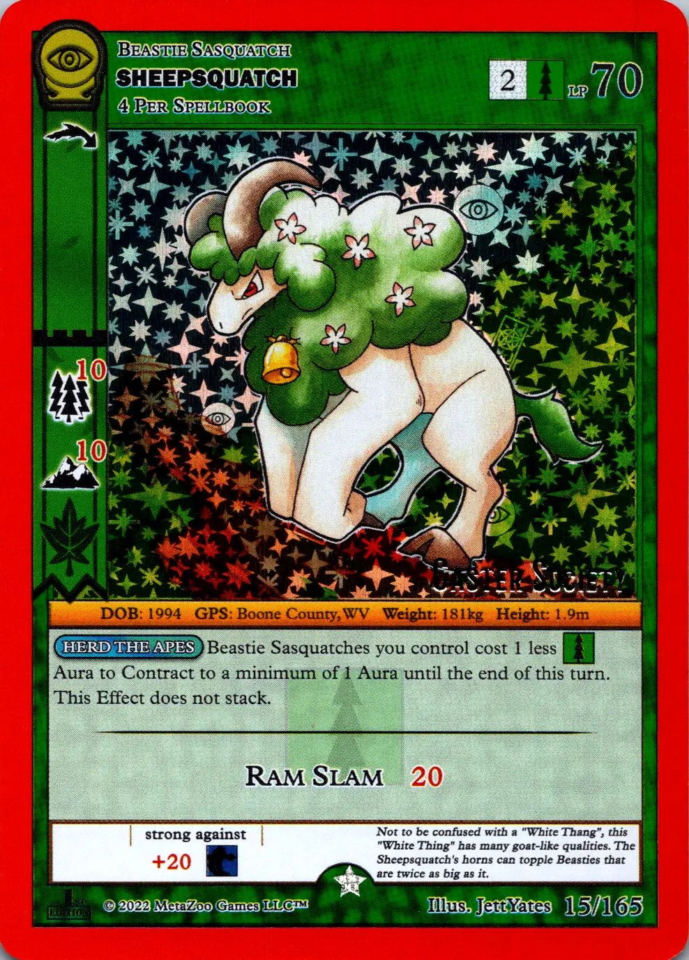 Sheepsquatch MetaZoo Card