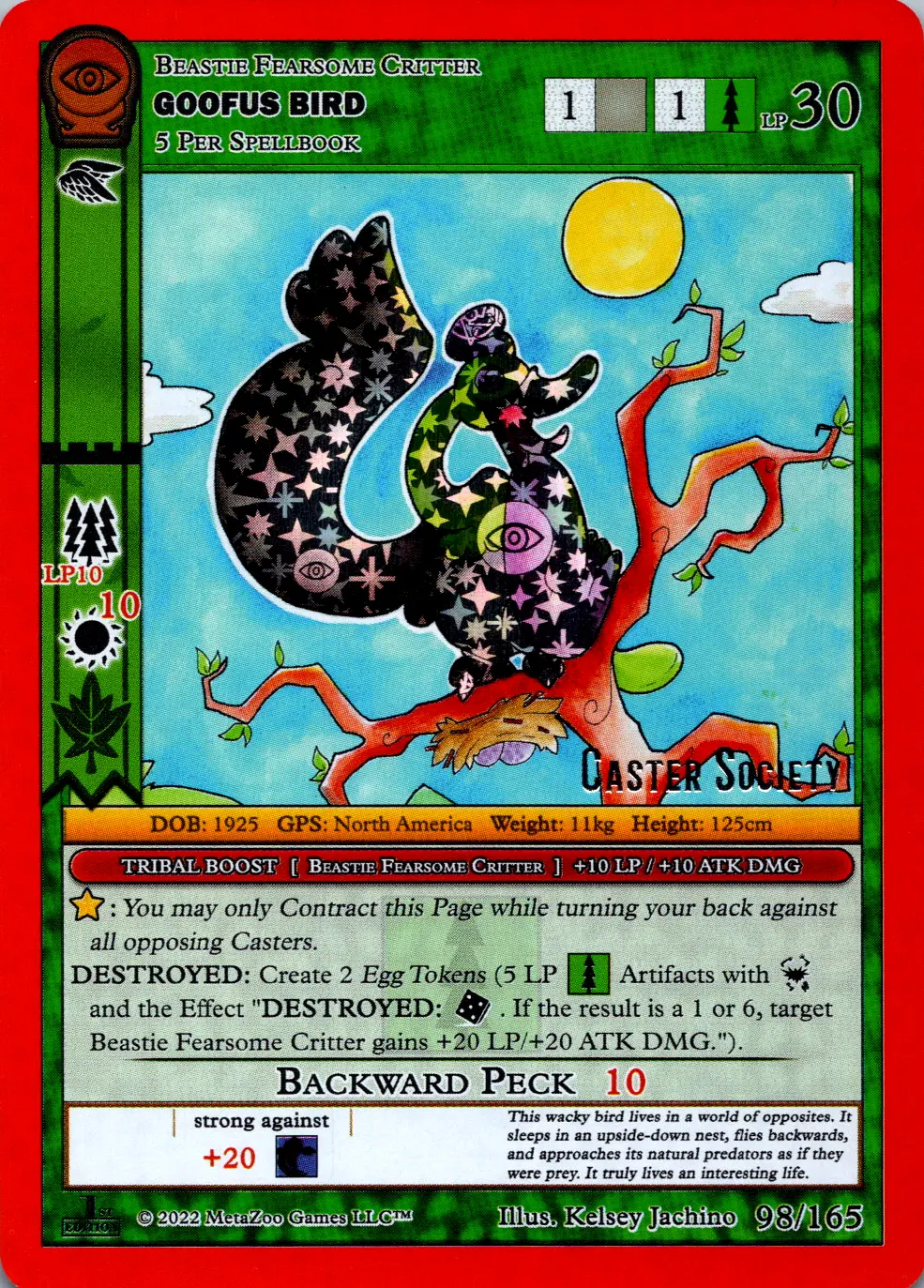 Goofus Bird MetaZoo Card