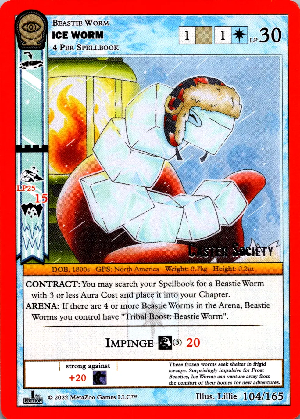 Ice Worm MetaZoo Card