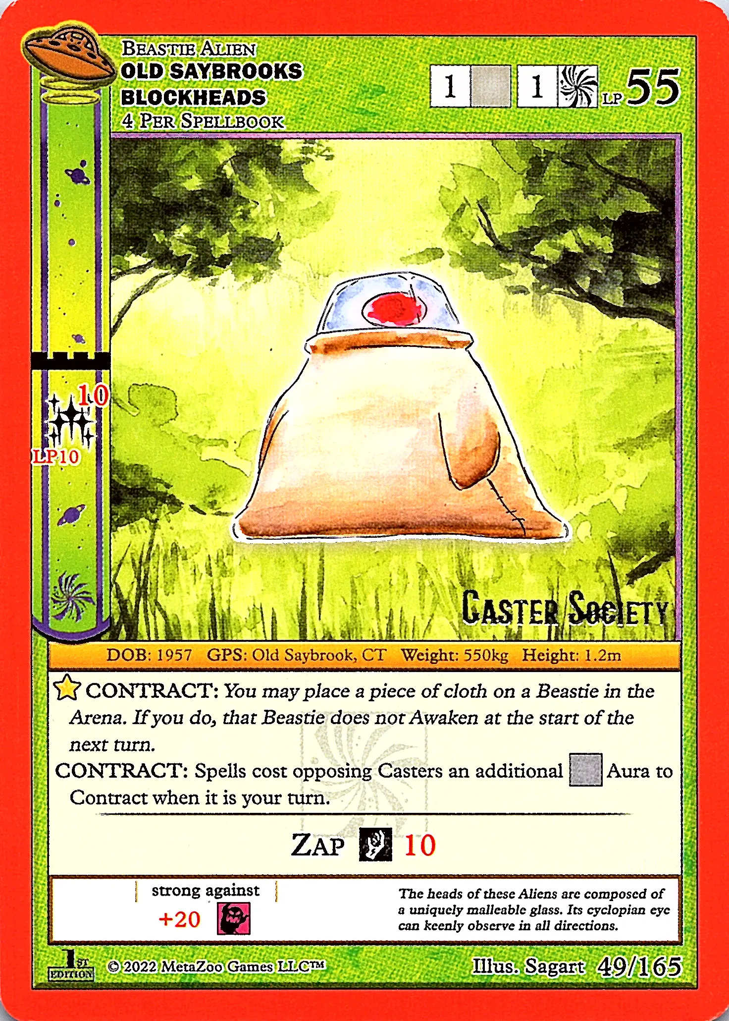 Old Saybrooks Blockheads MetaZoo Card