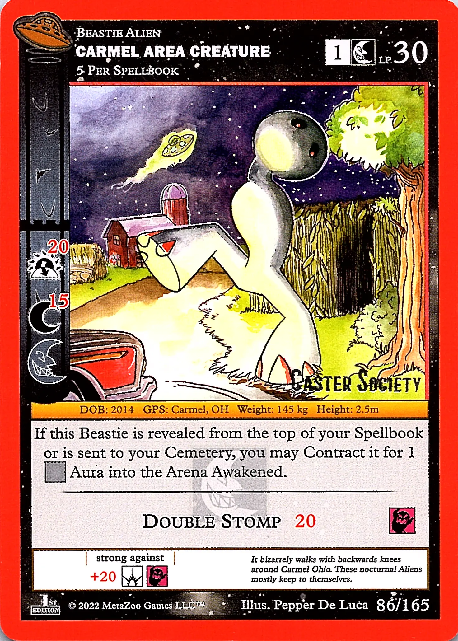 Carmel Area Creature MetaZoo Card