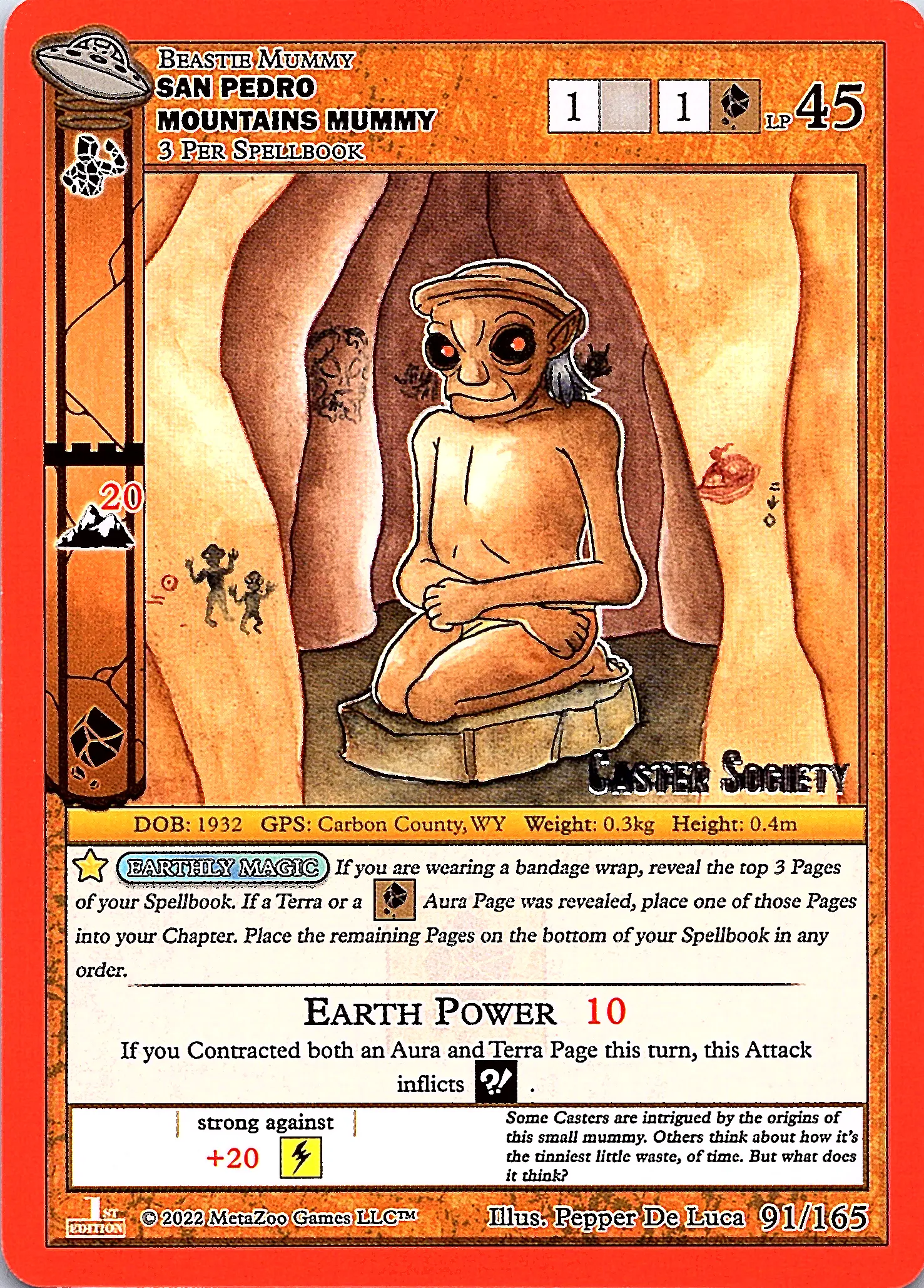 San Pedro Mountains Mummy MetaZoo Card