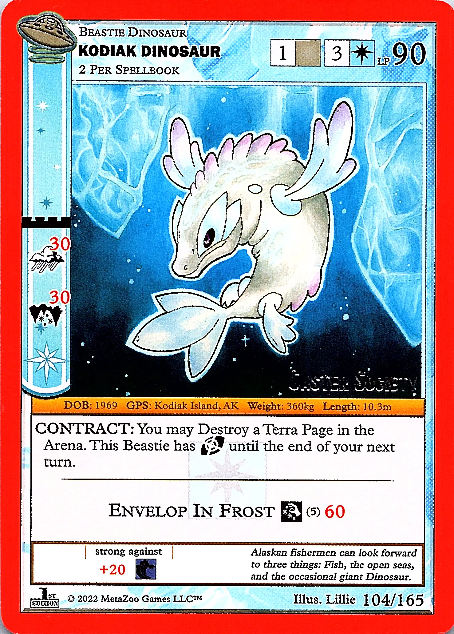 Kodiak Dinosaur MetaZoo Card