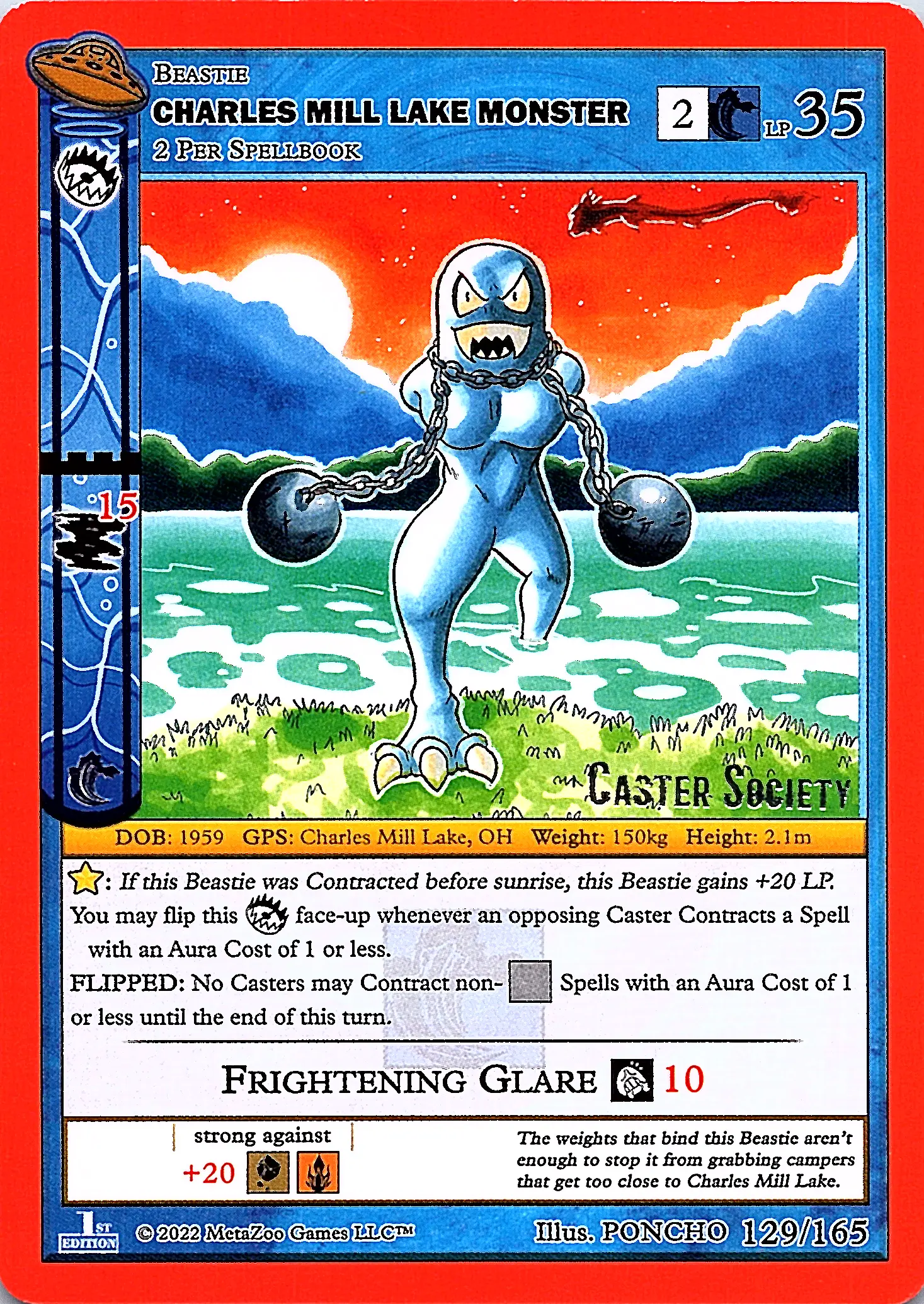 Charles Mill Lake Monster MetaZoo Card