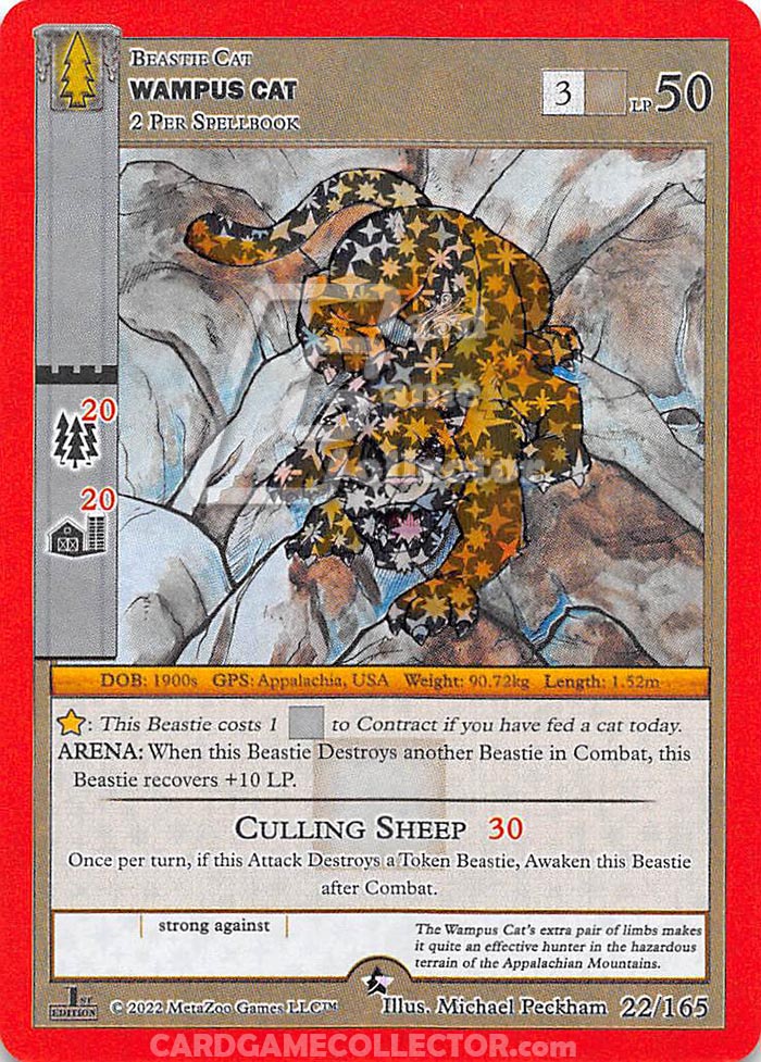 Wampus Cat MetaZoo Card