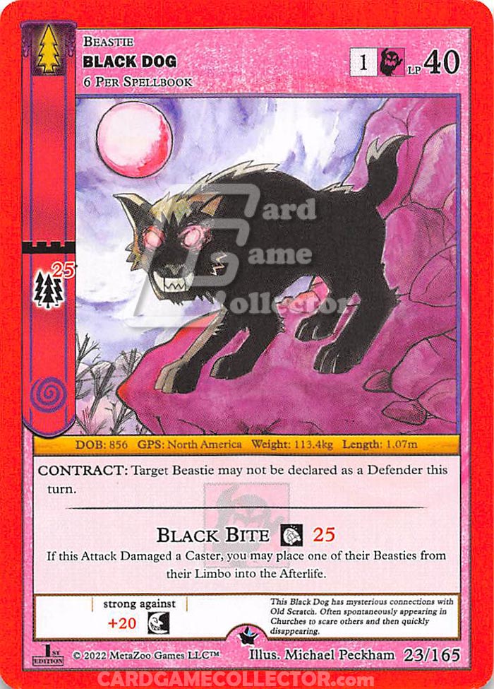 Black Dog MetaZoo Card