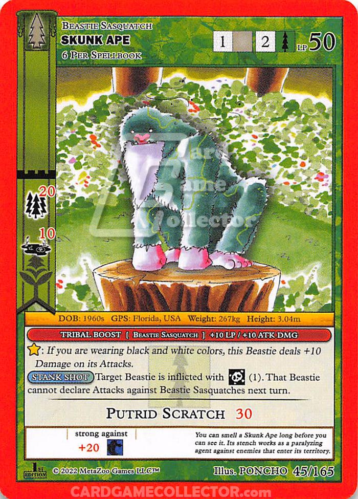 Skunk Ape MetaZoo Card
