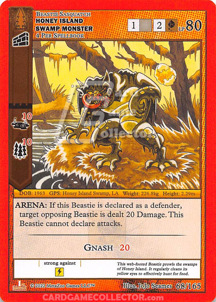 Honey Island Swamp Monster MetaZoo Card