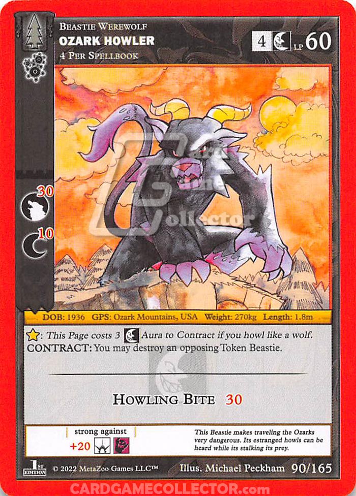 Ozark Howler MetaZoo Card